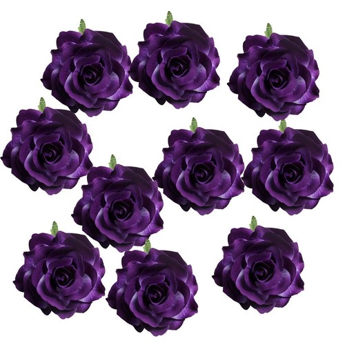 Pieces artificial rose - 10, silk