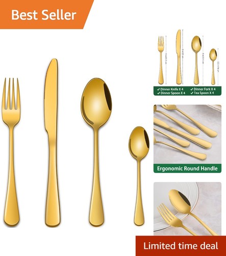 Alluring piece gold - 16-piece,