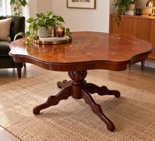 Vintage ornate glossy rosewood - ornate,