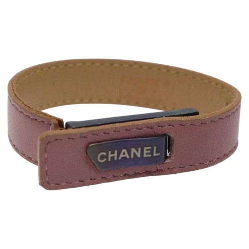 Chanel bracelet leather purple - chanel,