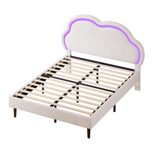 4ft6 double bed - 4ft6, velvet