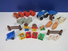 GENUINE lego DUPLO FARMER FARM TRACTOR ANIMAL FIGURE BUNDLE pig horse cow chick