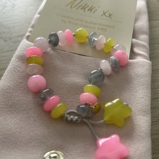 LOLA ROSE SKELLIER BRACELET STAR PINK MIX SEASHELL SEMI PRECIOUS STONE RRP £40