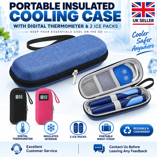 Portable insulin cooler travel - portable,