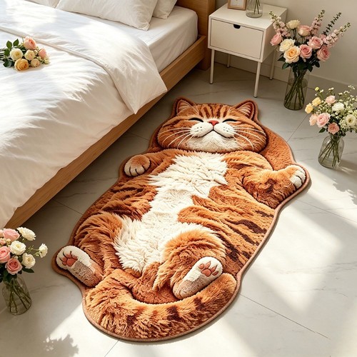 Cute cat shape - cat, rug