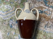 Vtg Stoneware Double Handle
