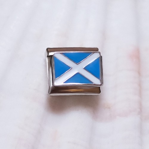 Scottish flag charm - , compatible
