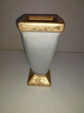 Gold & silver Roman/Greek urn/vase antique-style pottery candle/tealight holder.
