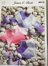 ORIGINAL KNITTING PATTERN FOR BABY BALLET CARDIGAN  4ply. 12”-22” CHEST