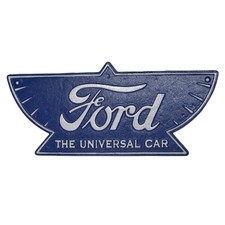 Cast Iron Wall Sign Ford 'Universal Car' British Automobile Classic Garage Gift