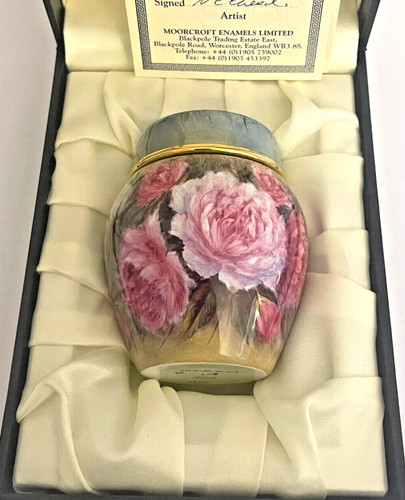 Moorcroft peony enamel ginger - peony,