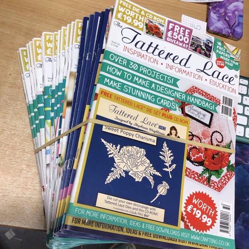Tattered lace magazine bundle - tattered,