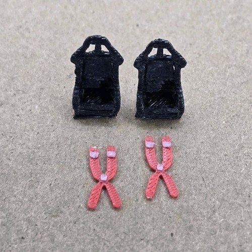 Scale 4pcs bucket seat - bucket,