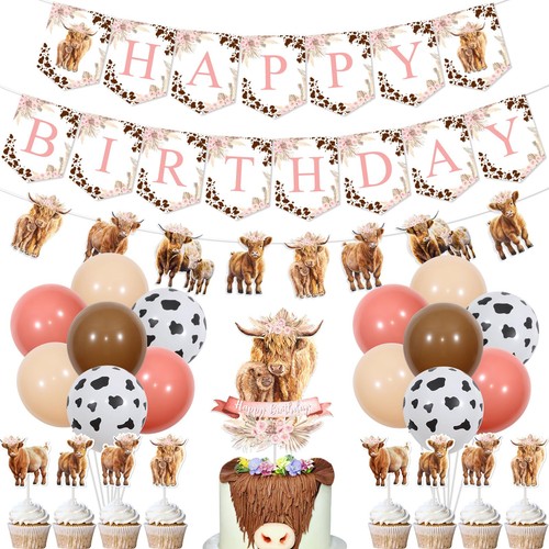 Highland cow birthday - highland,