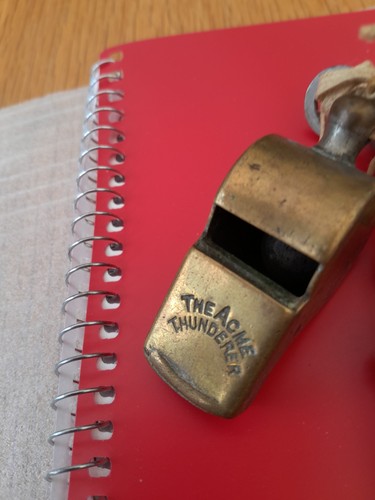 Antique police whistles - whistles, and