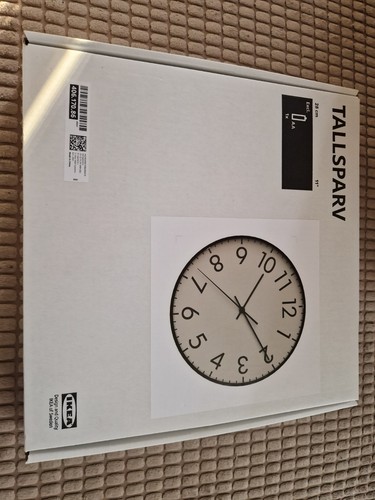 Black beige ikea wall clock - black,