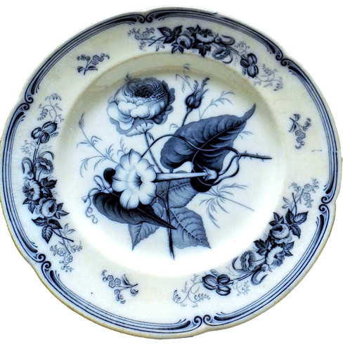 Antique ridgway morley plate - antique,