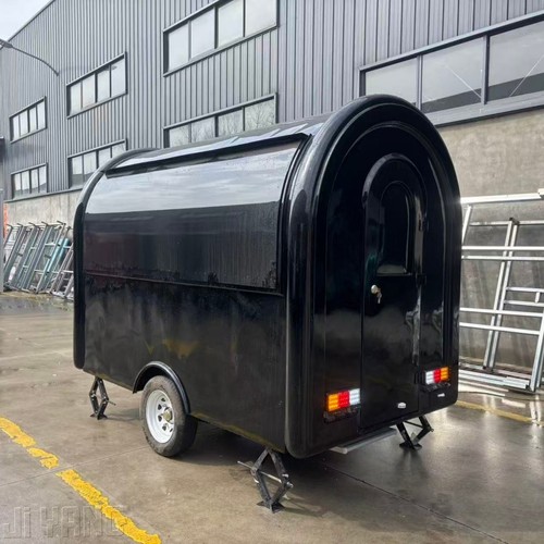 Black retro food - black, trailer