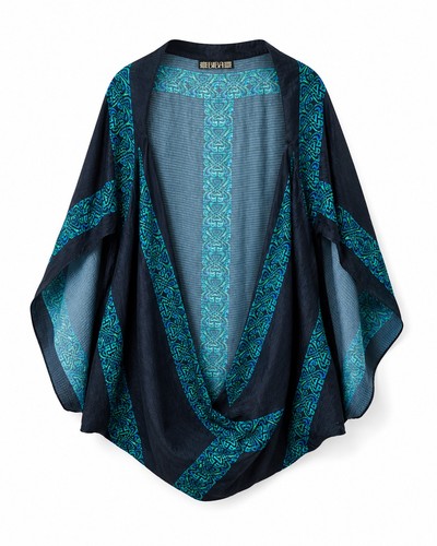 Biba silk french navy - silk, blue