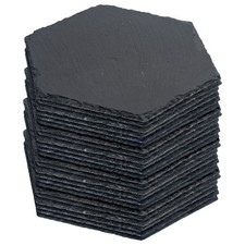 24x Hexagon Slate Placemats