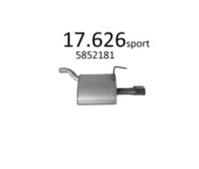 Rear Silencer Exhaust for Opel Vectra C 2.0Turbo 2.2 Direct 3.2 Left