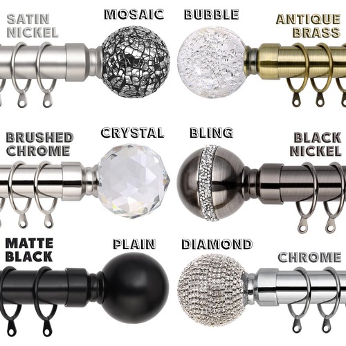 Extendable metal curtain pole - curtain,