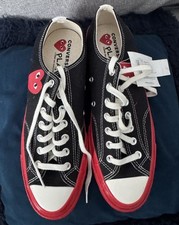 Converse x Comme Des Garcons PLAY Chuck 70 Heart Red Black Brand New with Tags
