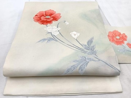 Japanese kimono nine inch obi - kimono, nine-inch