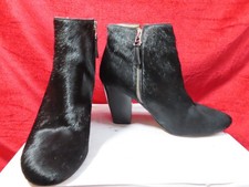 Whistles black leather fur