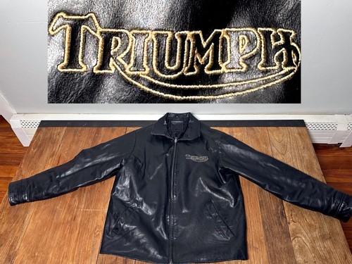 Vintage triumph black - black, leather