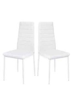 White dining chairs - dining,