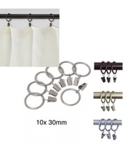 10 Pack Metal Curtain Pole Rod