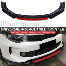 Front Bumper Lip Splitter Spoiler Kit Black FOR FORD FOCUS MK2 MK3 MONDEO MK4 UK