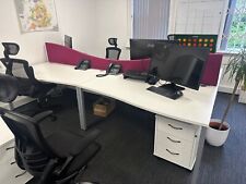 Office Desk with Pedestals and Divider x6