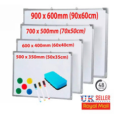 MAGNETIC WHITEBOARD SMALL LARGE WHITE BOARD DRY WIPE NOTICE OFFICE SCHOOL HOME