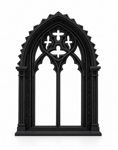 Gothic arched cathedral - , window