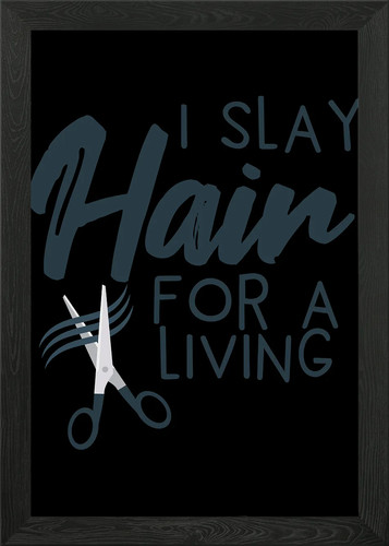 Hairdresser hairstylist framed - hairdresser,