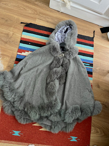 Women grey hooded wool - women’s,
