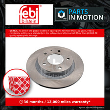 2x Brake Discs Pair Solid Rear