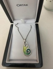 Sterling silver necklace oval