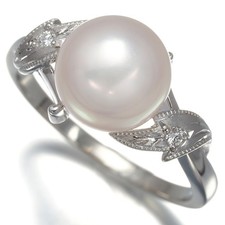 Auth Mikimoto Ring Akoya Pearl