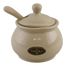 Ceramic Rustic Cream Sugar Pot