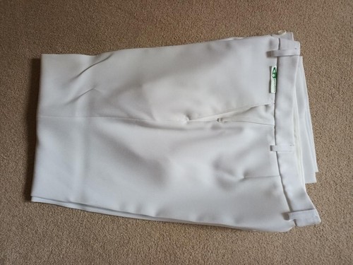 Mens white bowls trousers - bowls,