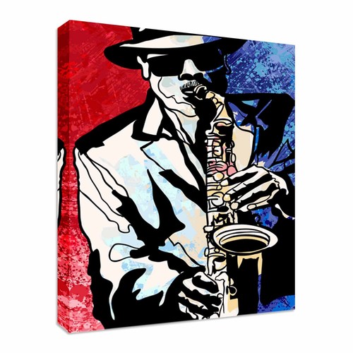 Jazz saxophone player - , canvas