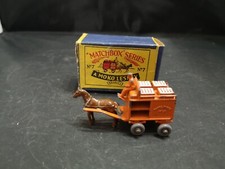 W847-MATCHBOX LESNEY No7A HORSE DRAWN MILK FLOAT WITH BOX