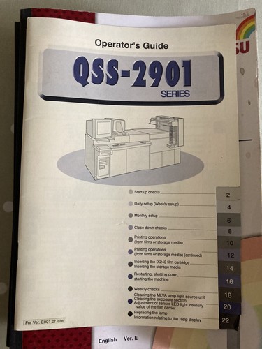 Noritsu qss 2901 instruction - noritsu, 6