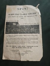 Subbuteo Spin - Promo Leaflet