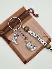  Personalised cowboy Keyring