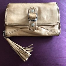 WOMENS OUSHKA LEATHER PURSE COIN CARD HOLDER WALLET