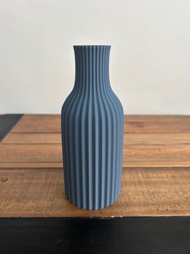 Printed vase tall ribbed - tall,